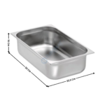Bac gastronorme inox GN 1/1 - 150mm | BG11150 | CUISTANCE