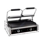 Machine à panini Double - Striée/Striée | PG2SA | CUISTANCE