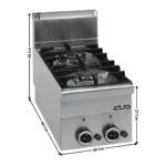 Feu Vif Gaz 2 Zones MINIMA 600 | G2S6 | MBM