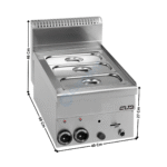 Bain-Marie gaz MINIMA 600 | GBM46 | MBM