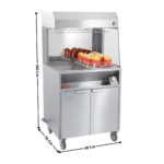Poste de salage 80cm Grand M. sur meuble | CPDSGM | CASSELIN