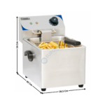 Friteuse électrique 8L. - A poser | CFE8 | CASSELIN