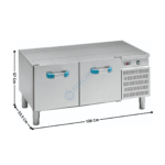 Soubassement positive 120cm GN1/1 - Version à Tiroirs - GAMME 600 & 650 | BR2C6 | MBM