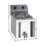 Friteuse élec 6L. à poser | EF6BM | MBM