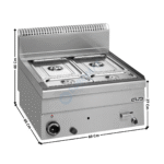 Bain-Marie gaz MINIMA 600 | GBM66 | MBM