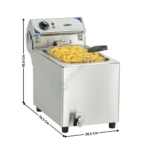 Friteuse électrique 10L. - A poser | CFEV10B | CASSELIN