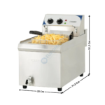 Friteuse électrique 10L. - A poser | CFEV10TC | CASSELIN