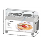 Chariot à Crêpière Double Mobile sur Meuble | CCHCCD40E | CASSELIN