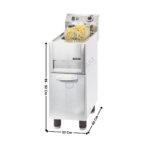 Friteuse électrique 13L. sur coffre | CFP13 | CASSELIN