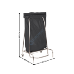 Porte sac poubelle inox 110L | CPSPP | CASSELIN