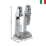 Appareil à milkshake Double - Mod. SIRIO | 65023002 | SIRMAN