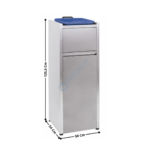 Poubelle snack self-service inox 110L | CPS | CASSELIN