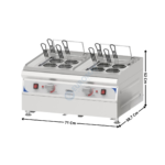 Cuiseur à pâtes 2 x 9L électrique | CCAP92 | CASSELIN