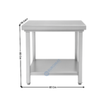 Table inox de travail 60x70cm | STTF067 | CUISTANCE