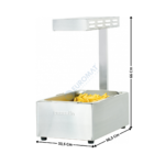 Chauffe-frites GN1/1 Infrarouge | CCF3 | CASSELIN
