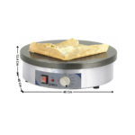 Crêpière électrique ronde 40CM Premium | CCR40EP | CASSELIN