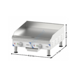 Plaque - Plancha électrique 2 Zones Acier - Lisse| CPASLL | CASSELIN