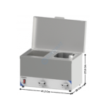 Bain-marie à sauce double | CBMSC2H | CASSELIN
