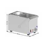 Bain-marie à sauce double | CBMS216V | CASSELIN