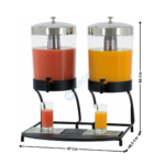 Distributeur de jus de fruit 2 x 8L | CDJ82 | CASSELIN