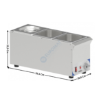 Bain-marie à sauce triple | CBMS316V | CASSELIN