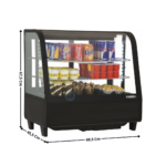 Vitrine à dessert 100L réfrigérée panoramique | CVR100LN | CASSELIN