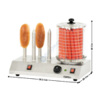 Machine à hot-dog avec 4 plots chauffants | CMH1B | CASSELIN