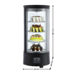 Vitrine à dessert 72 L. réfrigérée spécial vision panoramique | 74870160 | COMBISTEEL