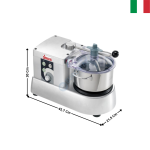 Cutter de table 4 L. - Modèle "C-Tronic 4 VT" | 40780422S | SIRMAN