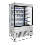 Vitrine murale 100cm réfrigérée 480 L. | YLM480B | ATOSA