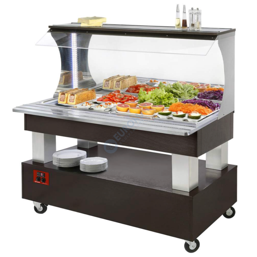 Buffet Mural Réfrigéré Self-Service - 4 x GN1/1 | ASB4NB1R2 | DIAMOND