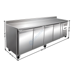 Meuble table négative - 4 portes pleines | DRES4200NAC | ATLAS COLD