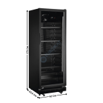 Armoire réfrigérée - 1 porte vitrée battante 350 L. - LIMITED SERIES | LG360X | ATLAS COLD