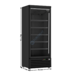 Armoire vitrée 1 porte battante 600L | 74552242 | COMBISTEEL