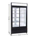 Armoire vitrée 2 portes coulissantes 750L | 74551395 | COMBISTEEL