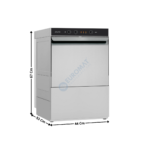 Lave-Verre 40x40 - Avec adoucisseur | LB406A | MBM