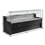 Vitrine réfrigérée 300cm / Coloris Noir - HIMALAYA PLUS | RO30B5R2 | DIAMOND