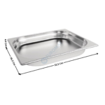 Bac gastronorme inox GN 1/2 - 40mm | BG12040 | CUISTANCE