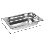 Bac gastronorme inox GN 1/4 - 40mm | BG14040 | CUISTANCE