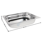 Bac gastronorme inox GN 1/2 - 65mm | BG12065 | CUISTANCE