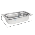 Bac gastronorme inox GN 1/4 - 65mm | BG14065 | CUISTANCE
