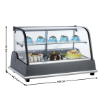 Vitrine à dessert 185 L. réfrigérée panoramique | RTW185L | ATLAS COLD