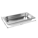 Bac gastronorme inox GN 1/3 - 40mm | BG13040 | CUISTANCE