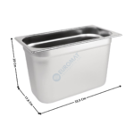 Bac gastronorme inox GN 1/3 - 200mm | BG13200 | CUISTANCE