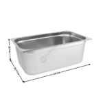 Bac gastronorme inox GN 1/1 - 200mm | BG11200 | CUISTANCE