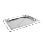 Bac gastronorme inox GN 1/2 - 20mm | BG12020 | CUISTANCE