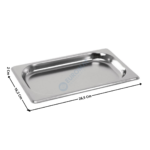 Bac gastronorme inox GN 1/4 - 20mm | BG14020 | CUISTANCE