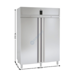 Armoire négative GN2/1 1404L. - 2 portes pleine - ENERGY A | HECG1002PF85 | CORECO