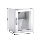 Mini-Armoire Vitrine Réfrigérée 30L. - Blanc | DECVA3 | DOCRILUC