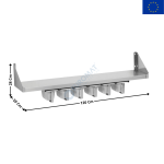 Étagère murale spéciale bacs à épices 1200x200 - 6 x GN1/6 | PNK12266 | REDFOX